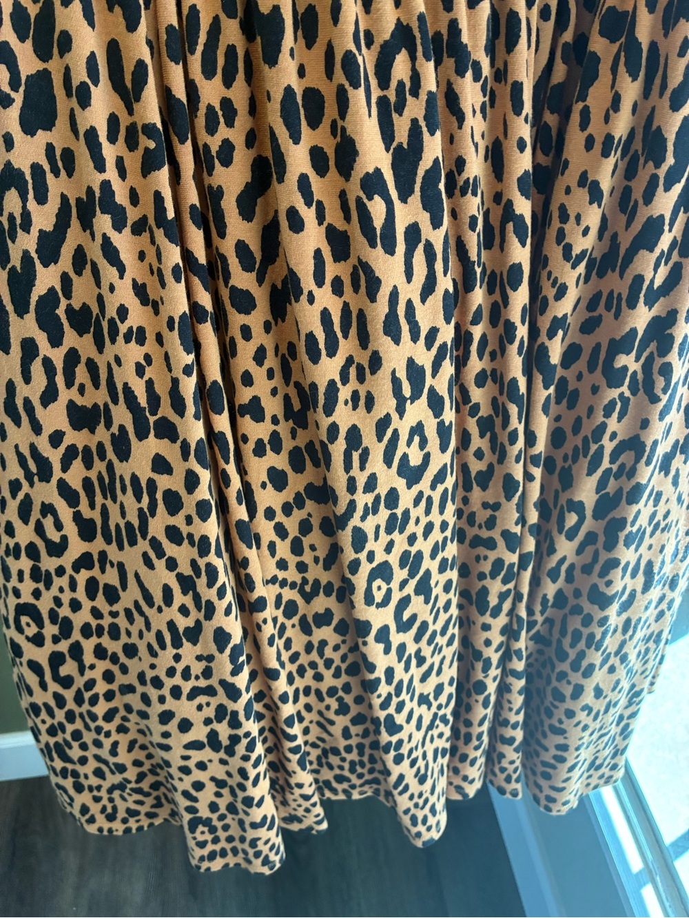torrid by Betsy Johnson Tan & Black Leopard-Print Square Neck Midi Dress - Picture 6 of 16